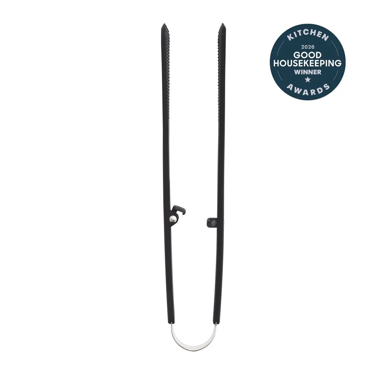 Premiere Silicone Wide Tongs | Black 1