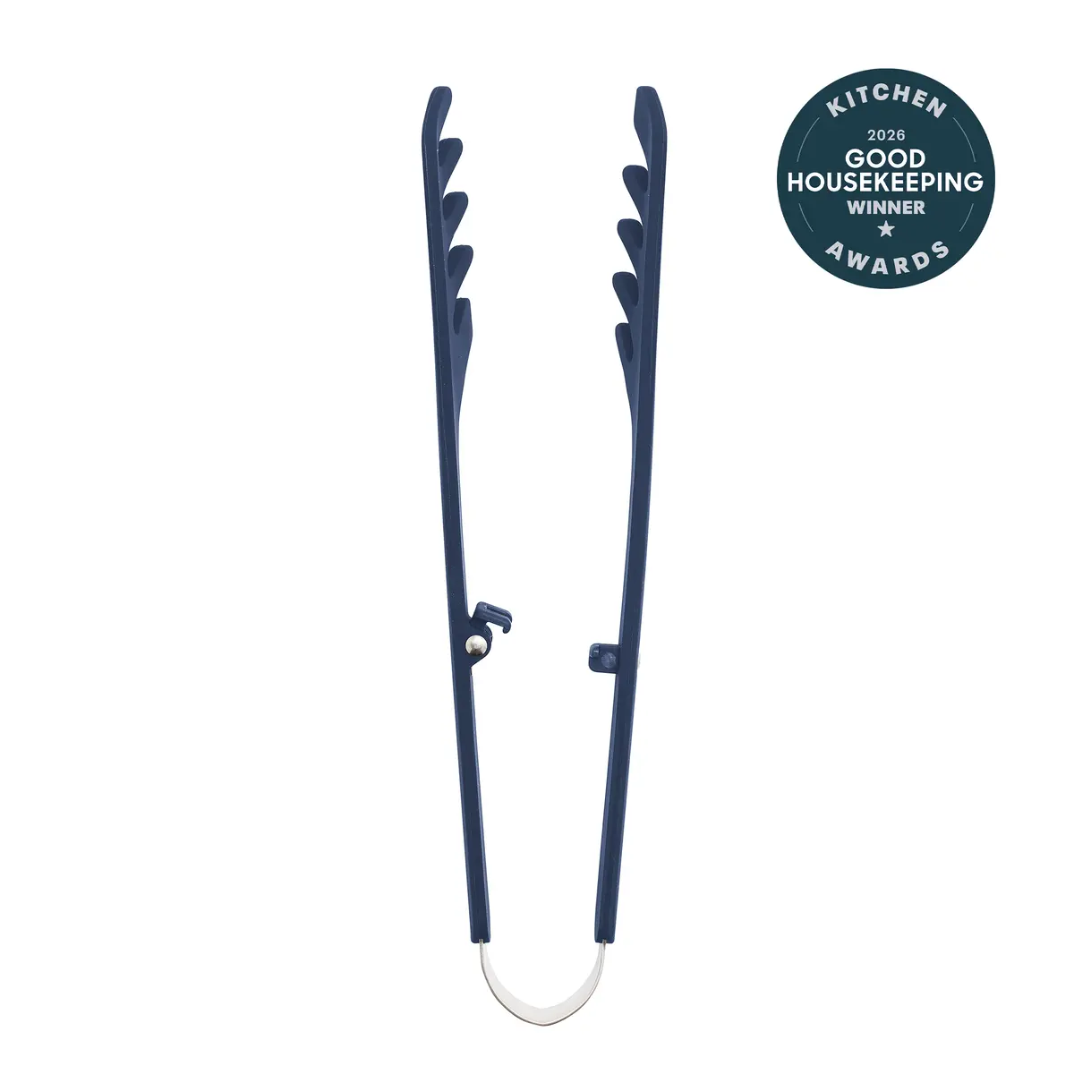 Premiere Silicone Locking Pasta Tongs | Oxford Blue 1