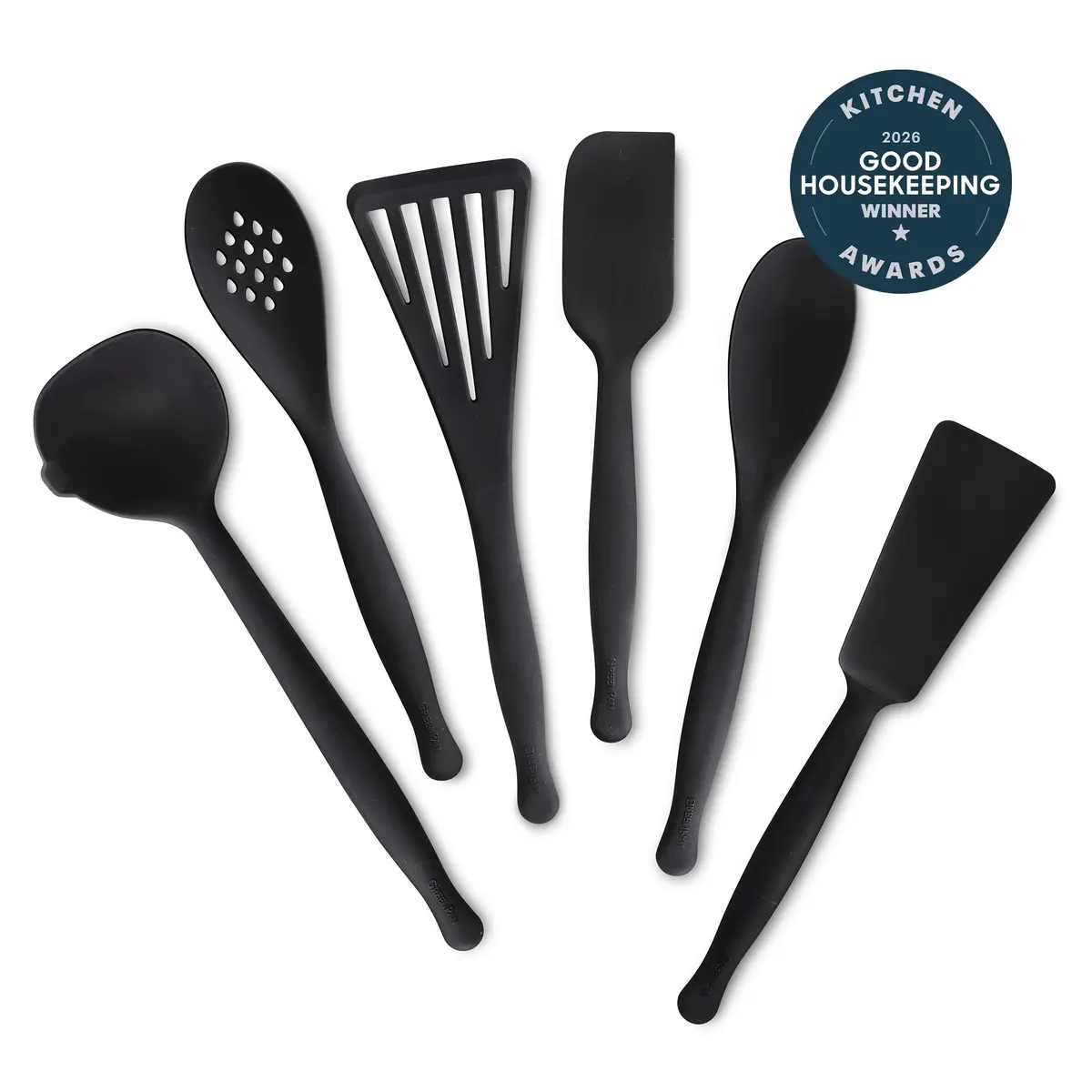 Premiere Silicone 6-Piece Utensil Set | Black 1