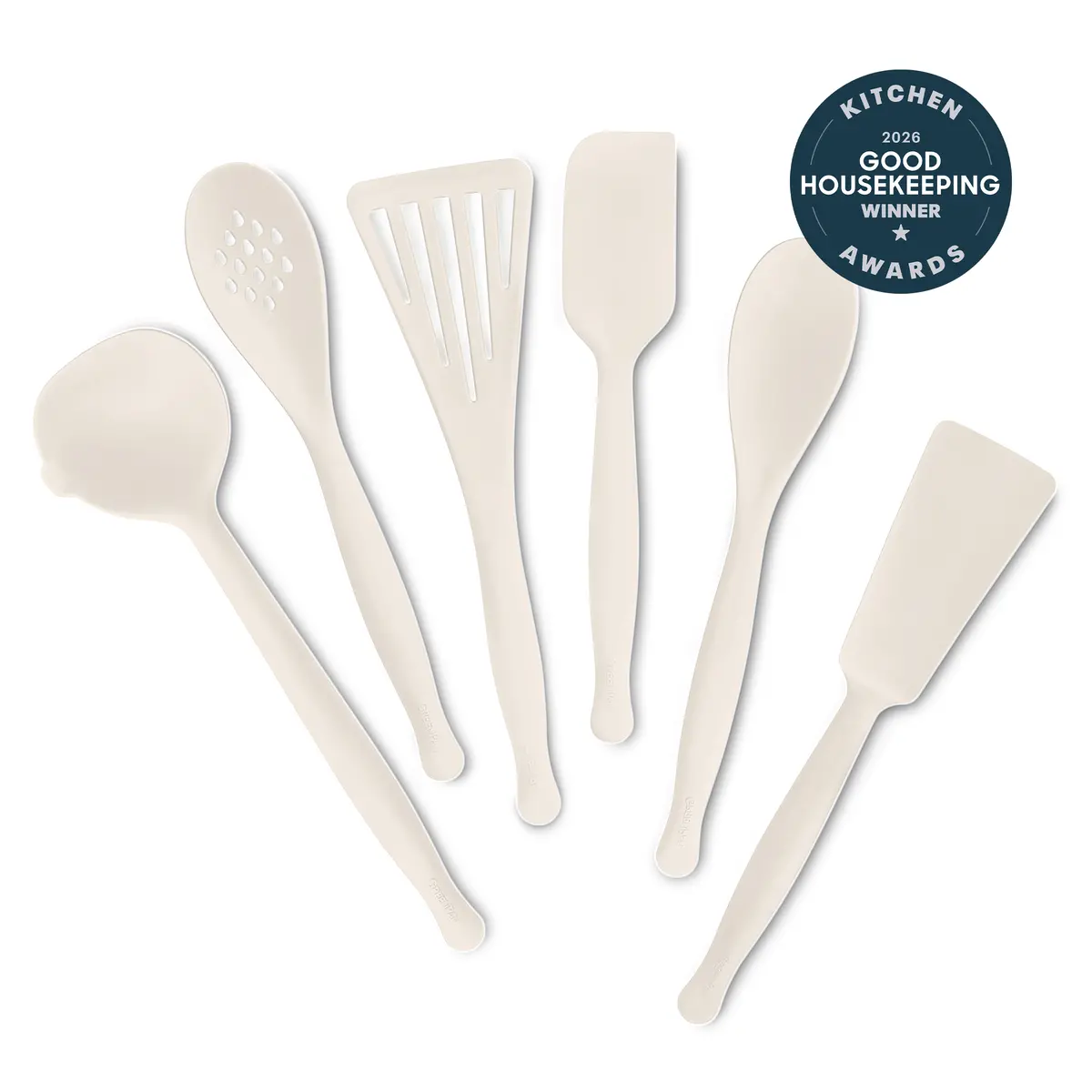 Premiere Silicone 6-Piece Utensil Set | Bisque 1