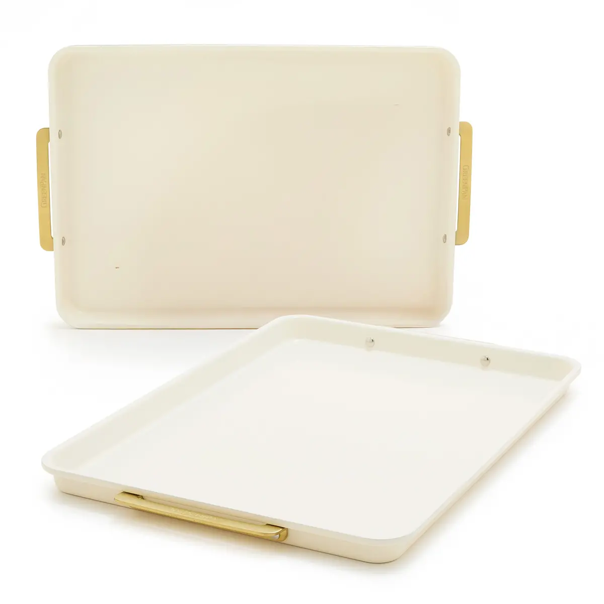 Reserve Bakeware 2-Piece 13" X 18" Half Sheet Pan Set | Cream 1