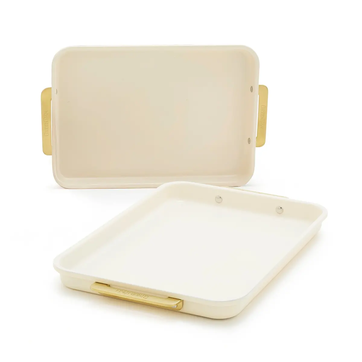 Reserve Bakeware 2-Piece 13" X 9" Quarter Sheet Pan Set | Cream 1