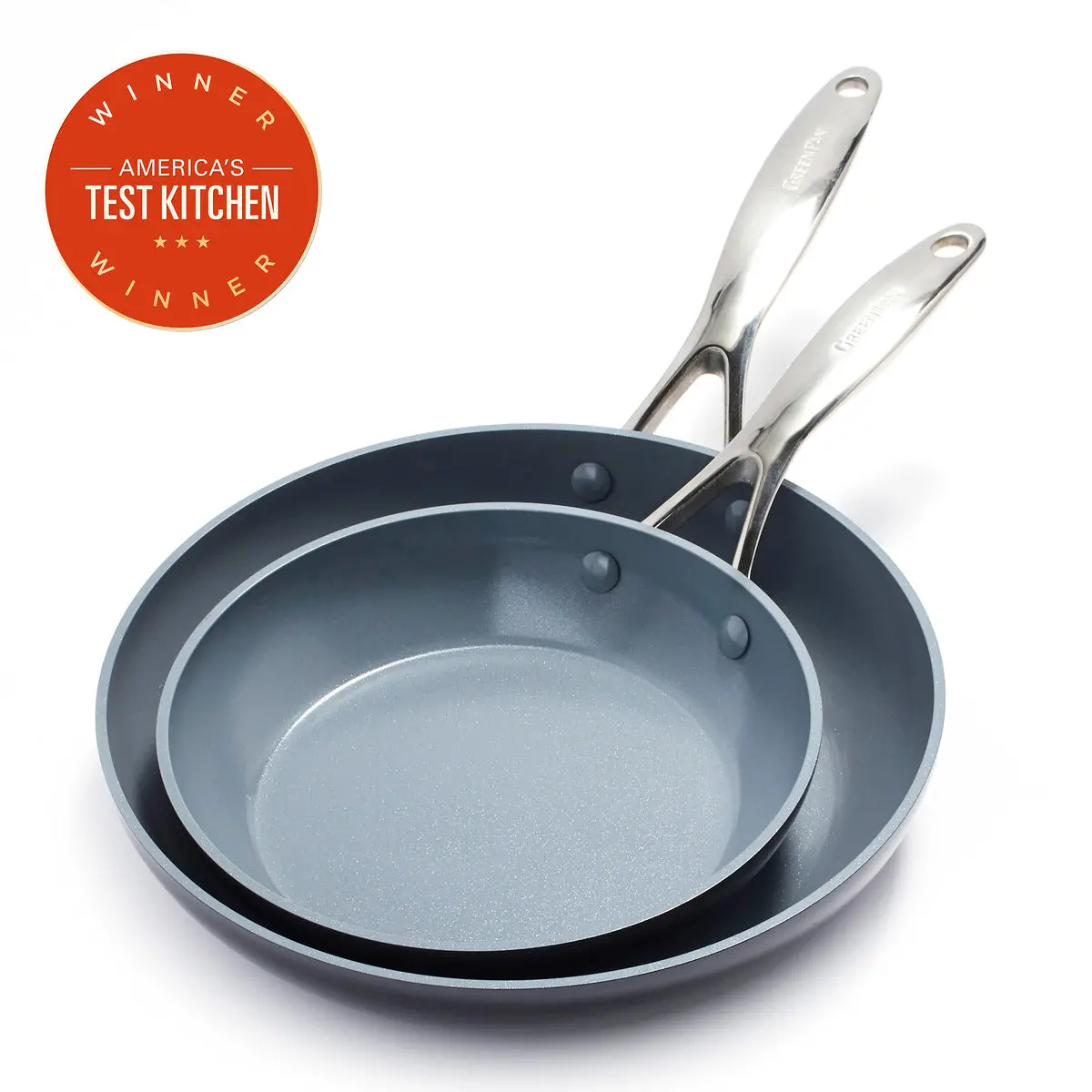 Valencia Pro Ceramic Nonstick 8" And 10" Frypan Set 1