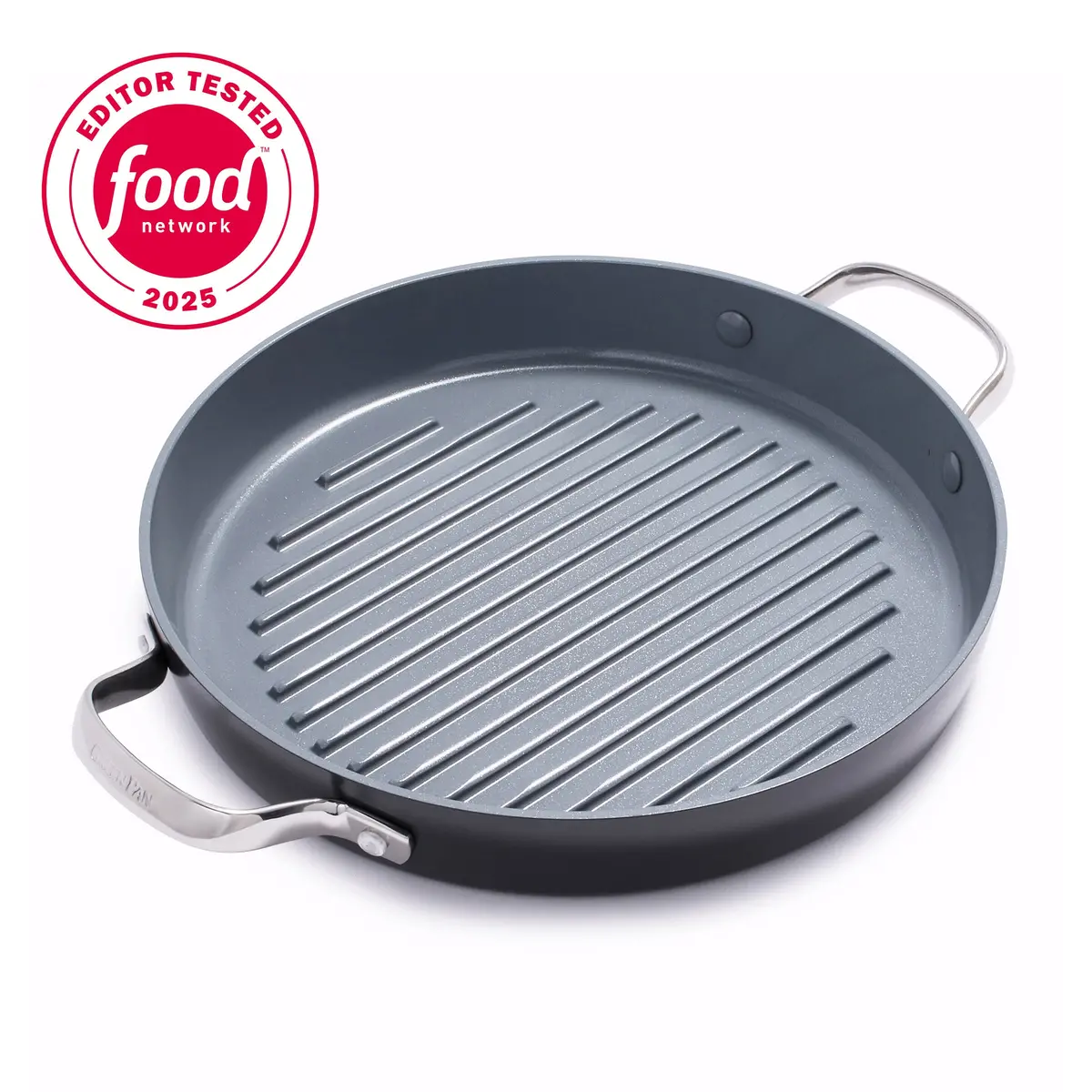 Valencia Pro Ceramic Nonstick 11" Round Grill Pan 1