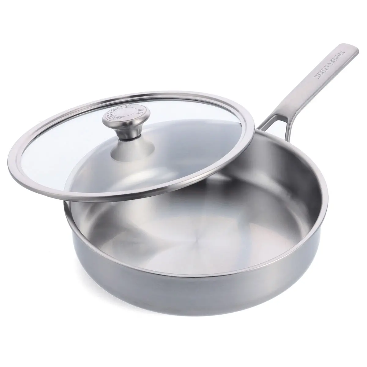 Merten & Storck Stainless Steel 3.5-Quart Sauté Pan With Lid 1