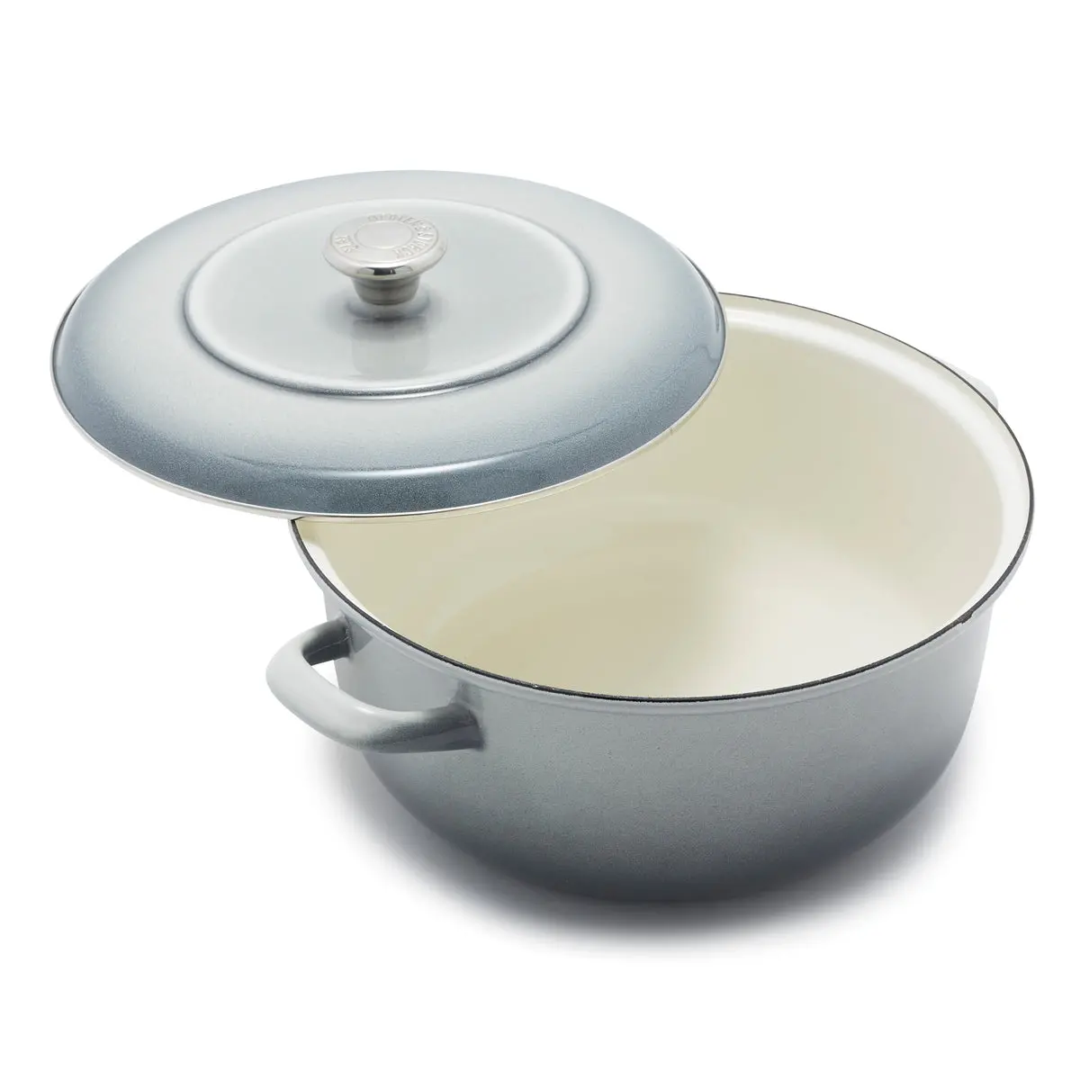 Merten & Storck Enameled Iron 1873 Dutch Oven, 7-Quart | Cloud Gray 1