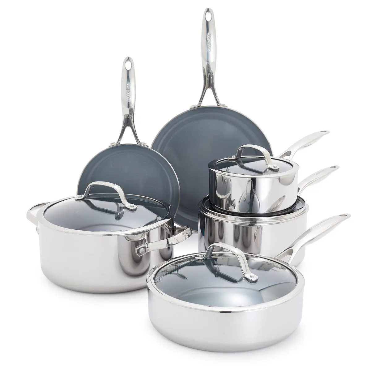 Valencia Pro Stainless Steel 10-Piece Cookware Set 1