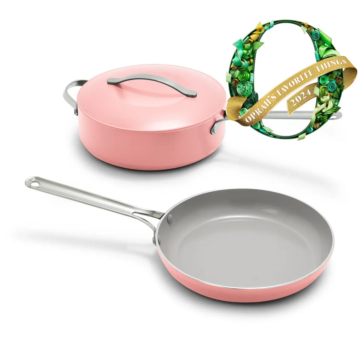 Nova Ceramic Nonstick 3-Piece Cookware Set | Coral 1