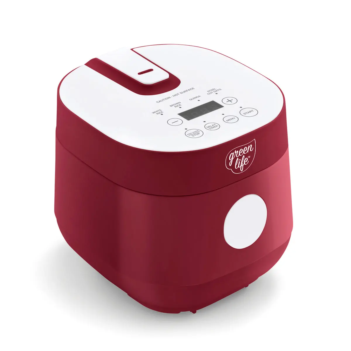 Greenlife 4-Cup Rice & Grains Cooker | Red 1