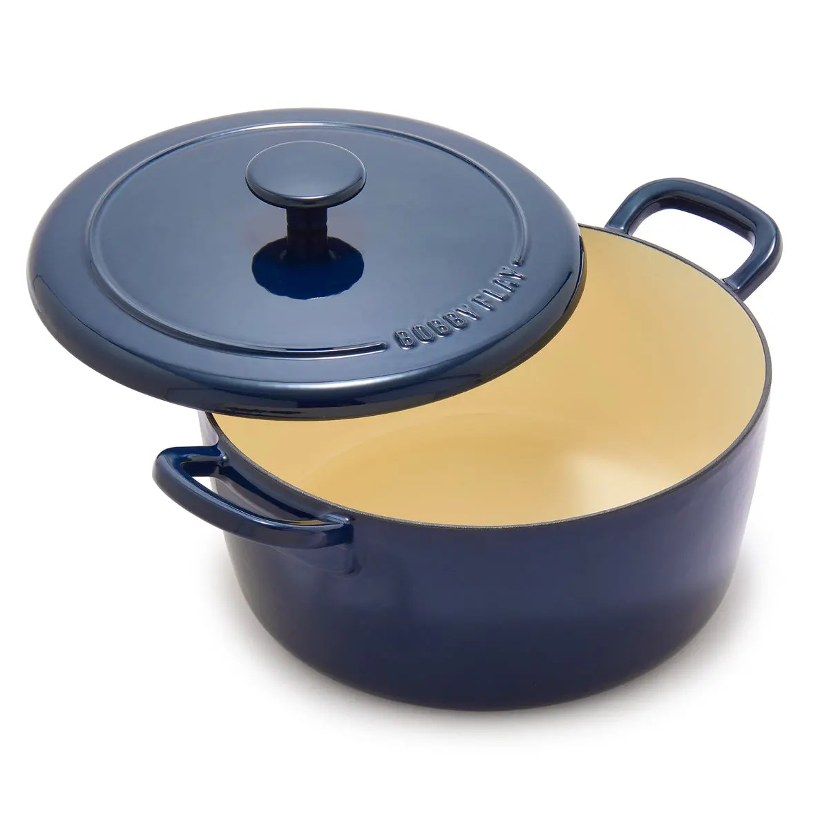 Bobby Flay By Greenpan 5.5-Quart Enameled Cast Iron Dutch Oven | Cobalt 1