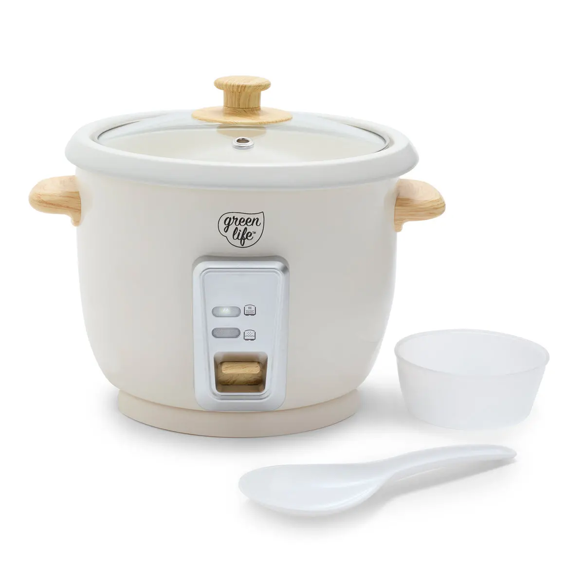 Greenlife 6-Cup Rice Cooker | Cream 1
