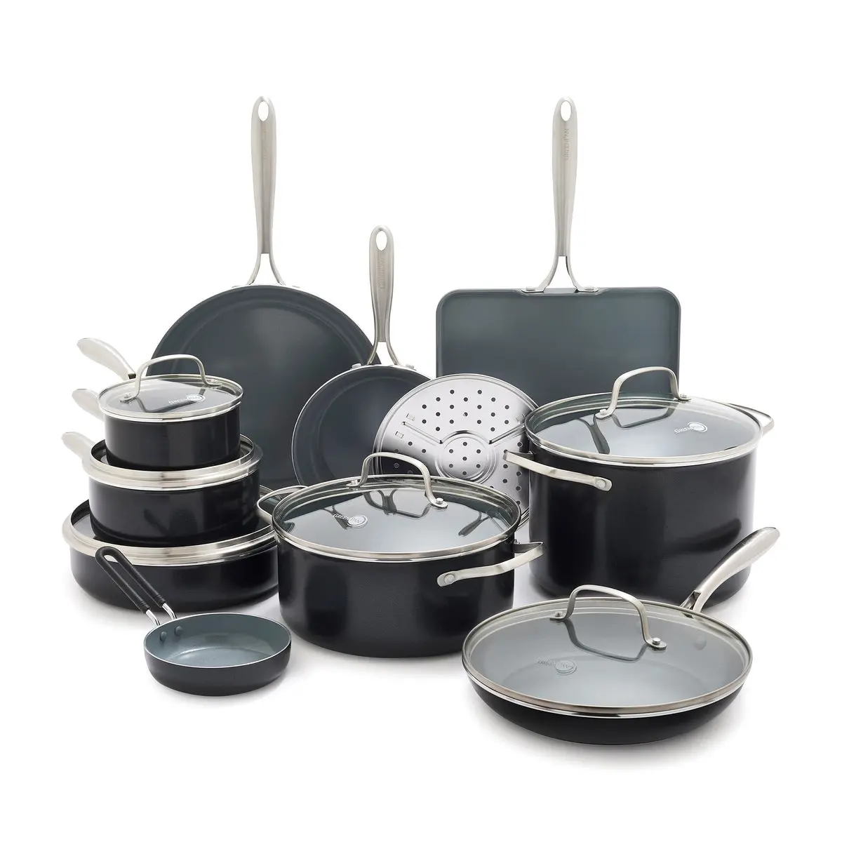 Swift Ceramic Nonstick 17-Piece Cookware Set 1