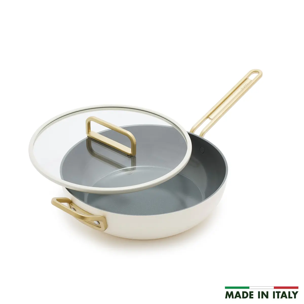 Stanley Tucci™ Ceramic Nonstick 4.5-Quart Stanley Pan Jr. | Carrara White 1