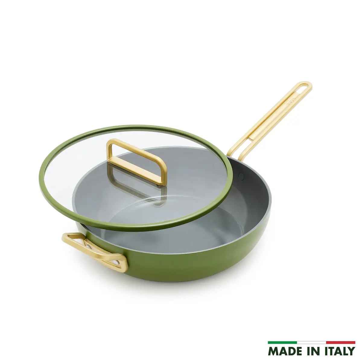 Stanley Tucci™ Ceramic Nonstick 4.5-Quart Stanley Pan Jr. | Tuscan Olive 1