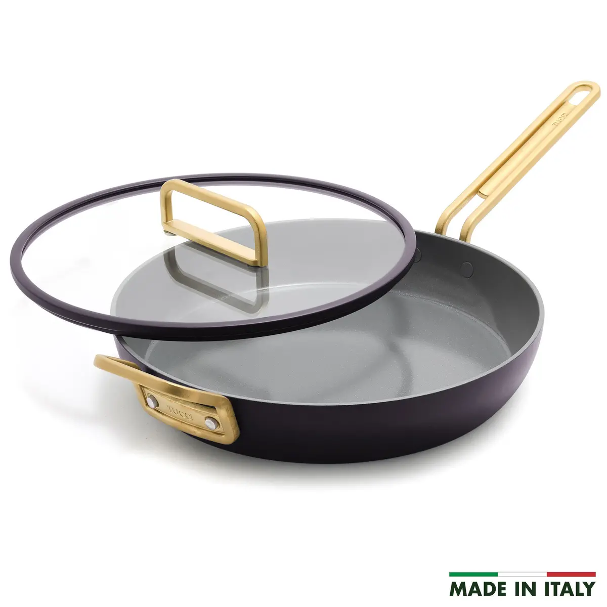 Stanley Tucci™ Ceramic Nonstick 12" Frypan With Lid | Calabrian Fig 1