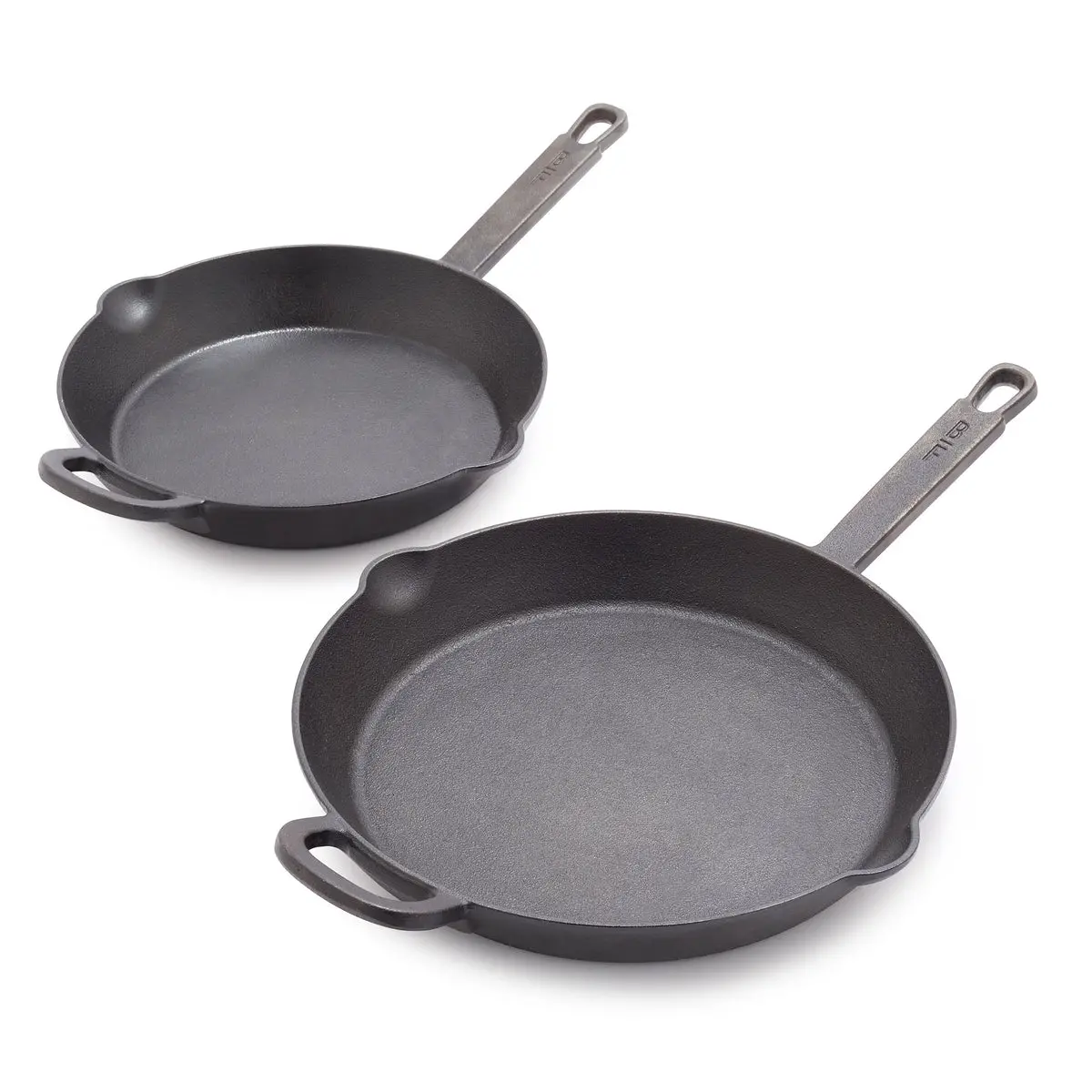 Bobby Flay By Greenpan 10" And 12" Cast Iron Frypan Set 1