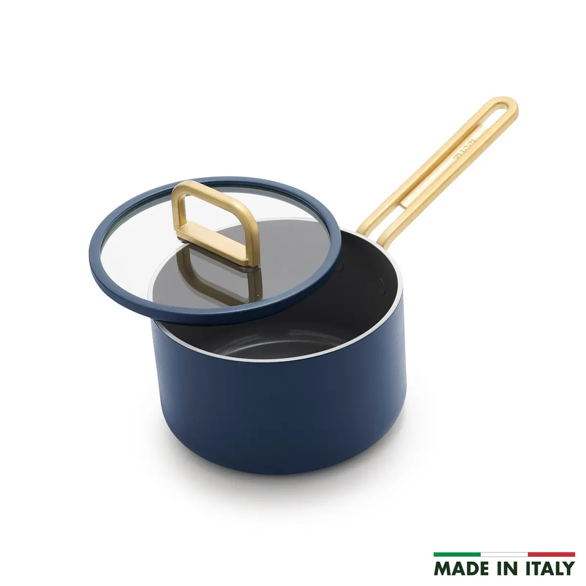 Stanley Tucci™ Ceramic Nonstick 2-Quart Saucepan With Lid | Marino Blue 1