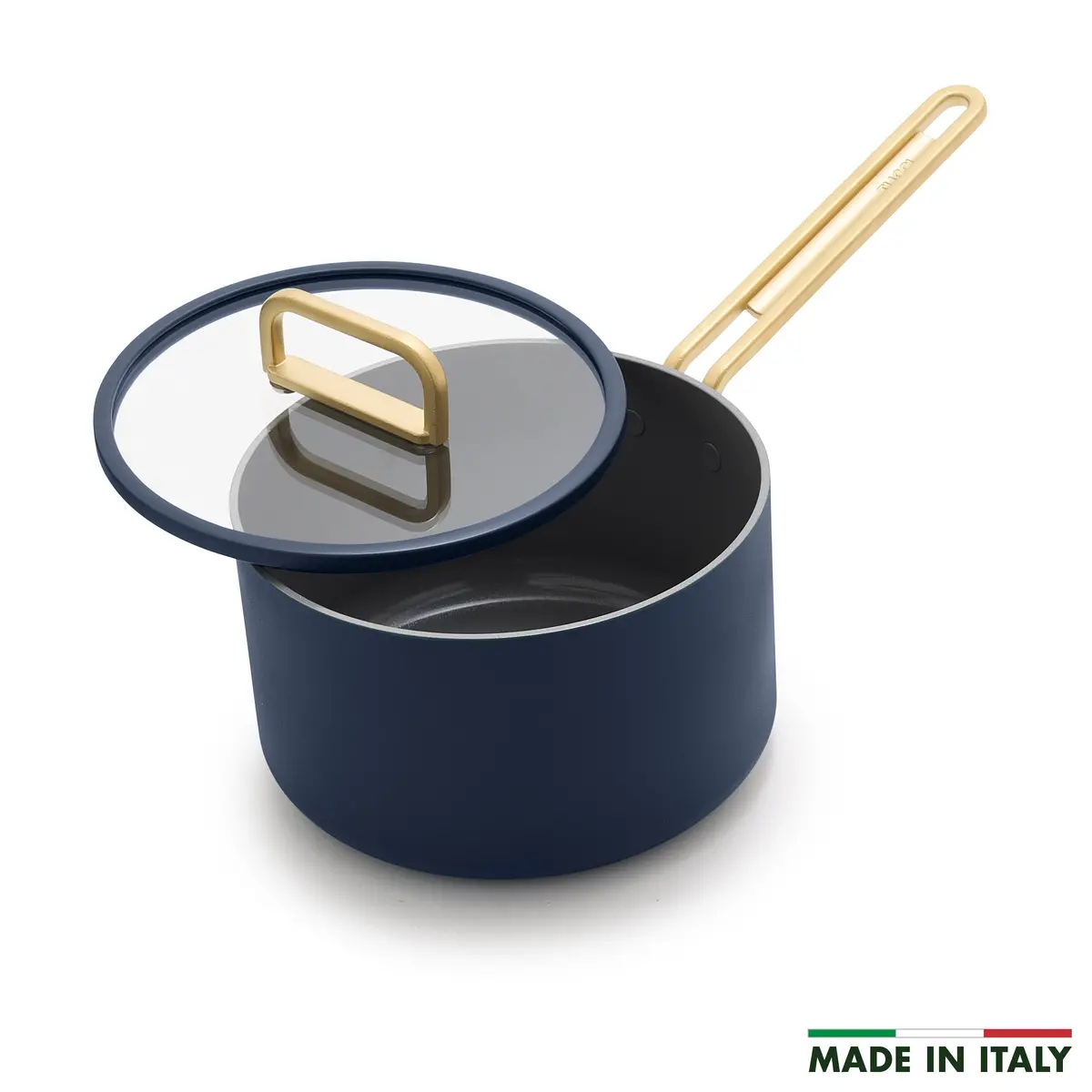 Stanley Tucci™ Ceramic Nonstick 4-Quart Saucepan With Lid | Marino Blue 1