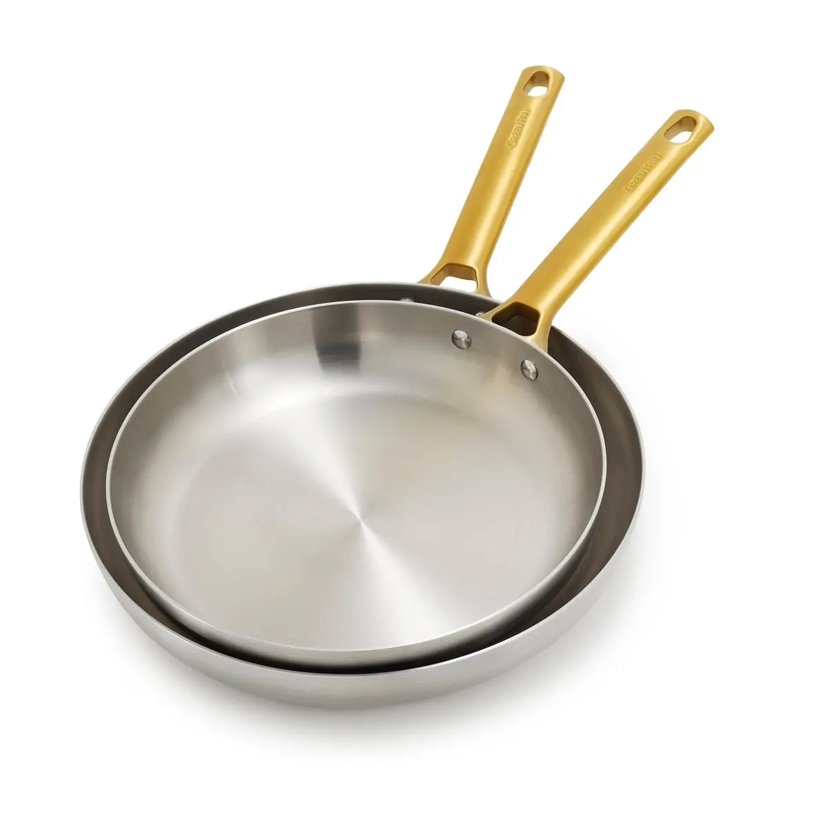 Reserve Stainless Steel 10" And 12" Frypan Set 1