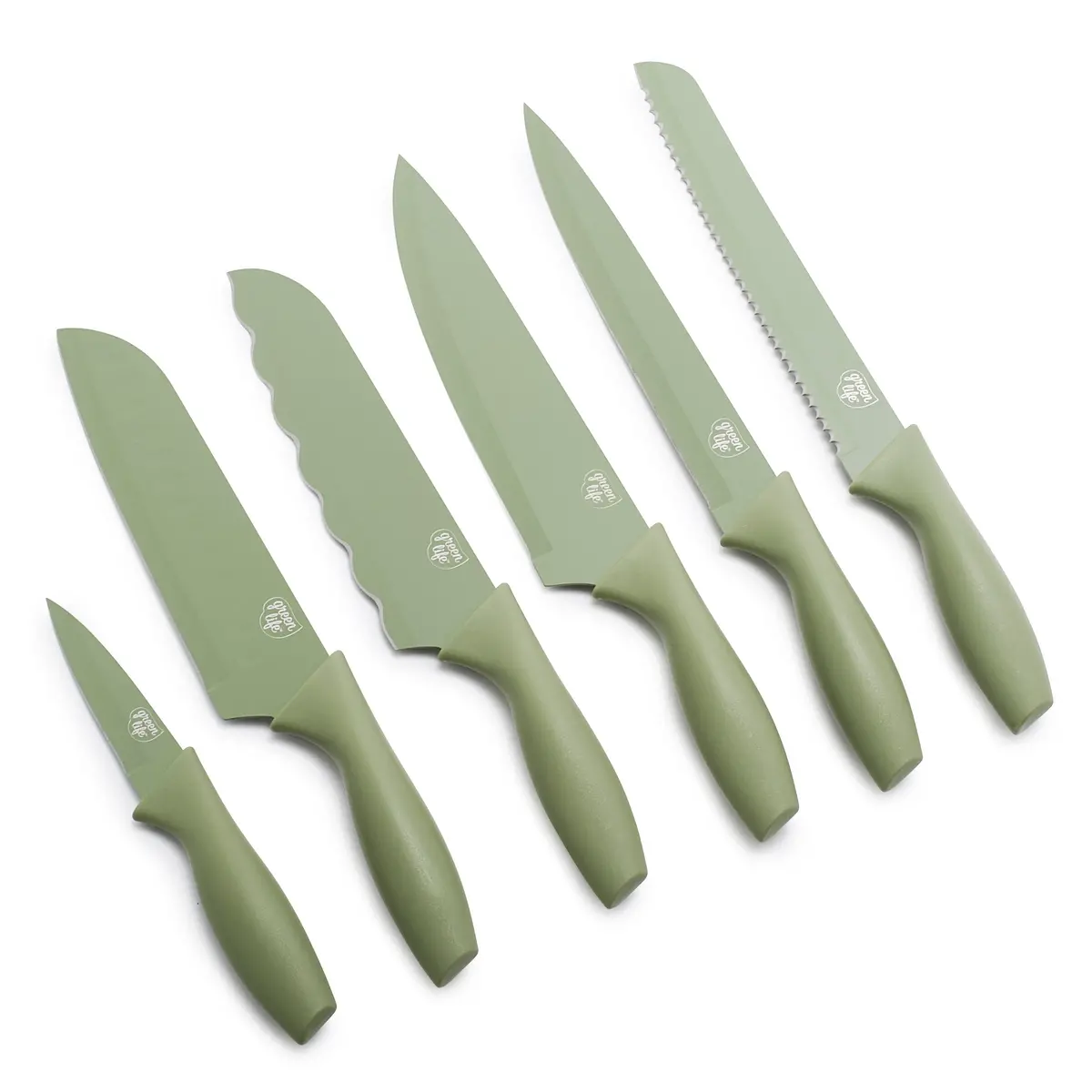 Greenlife 6-Piece Cutlery Set | Sage Green 1
