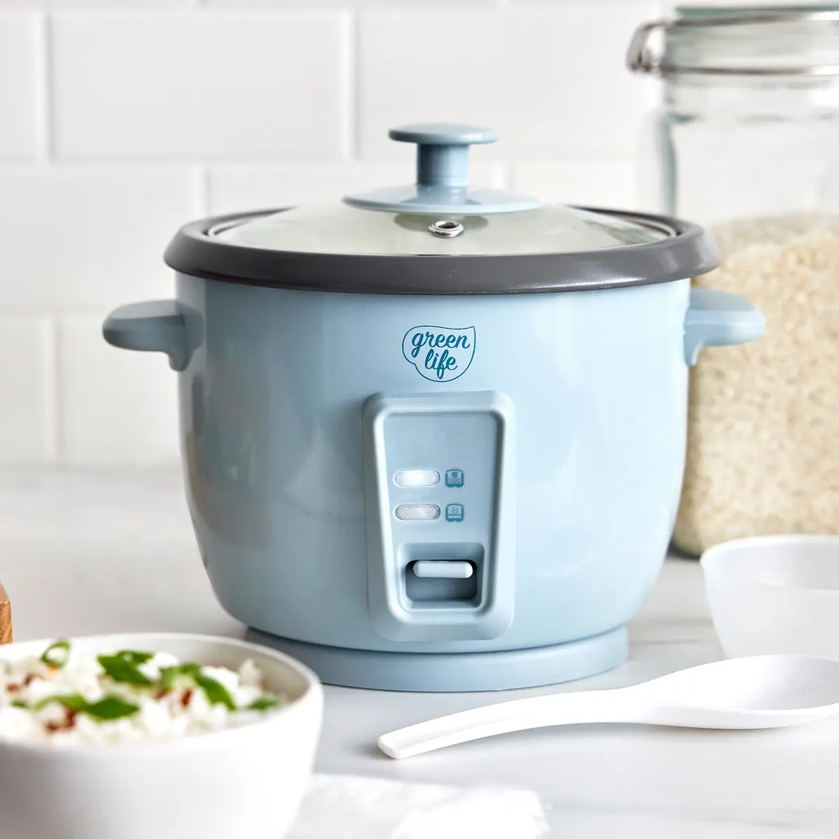 Greenlife 6-Cup Rice Cooker | Blue Haze 2