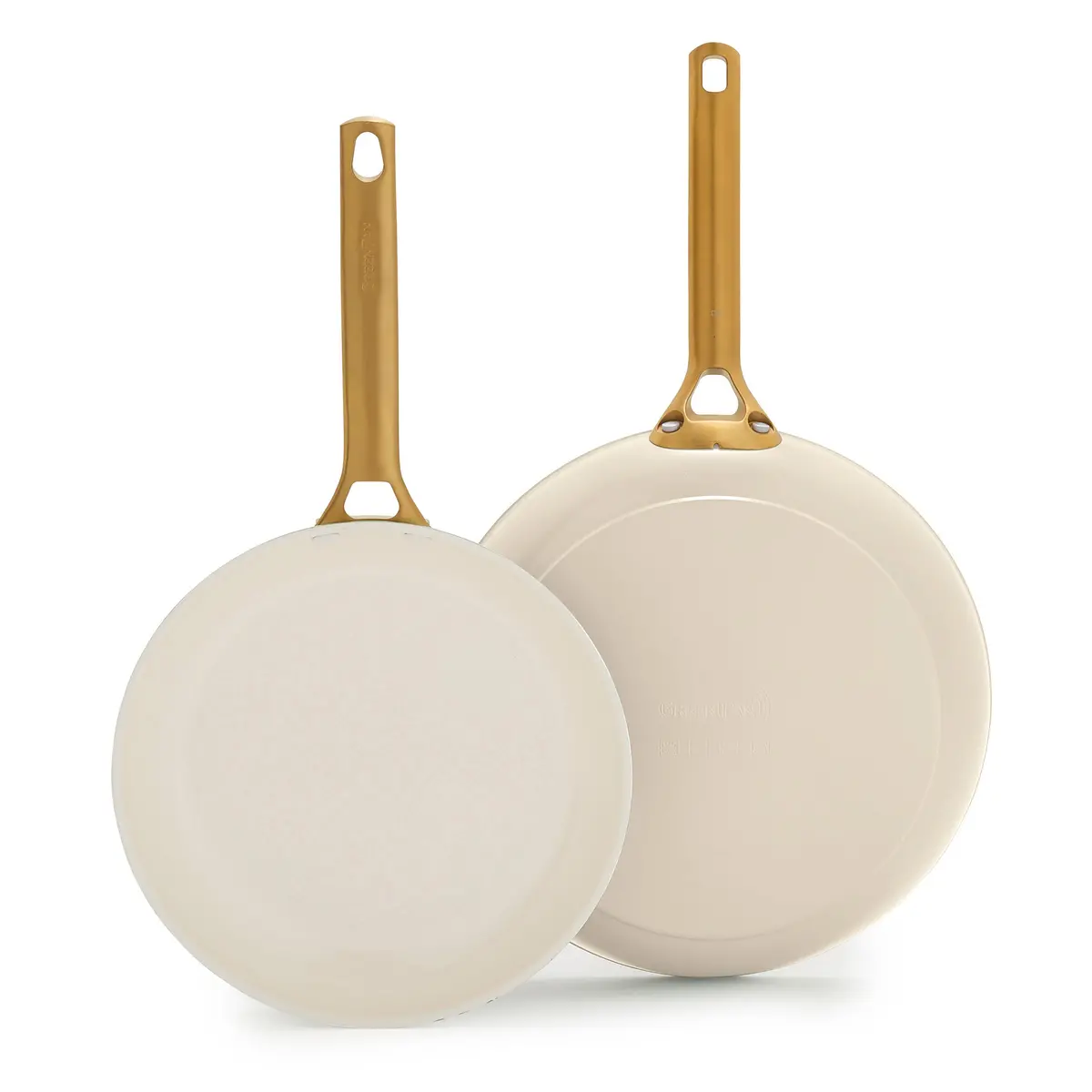 Reserve Pro Ceramic Nonstick 10" And 12" Frypan Set | Cream 1