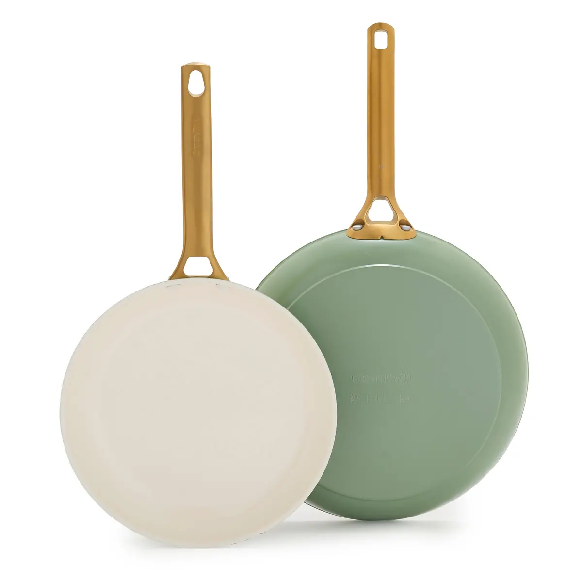 Reserve Pro Ceramic Nonstick 10" And 12" Frypan Set | Sage 1