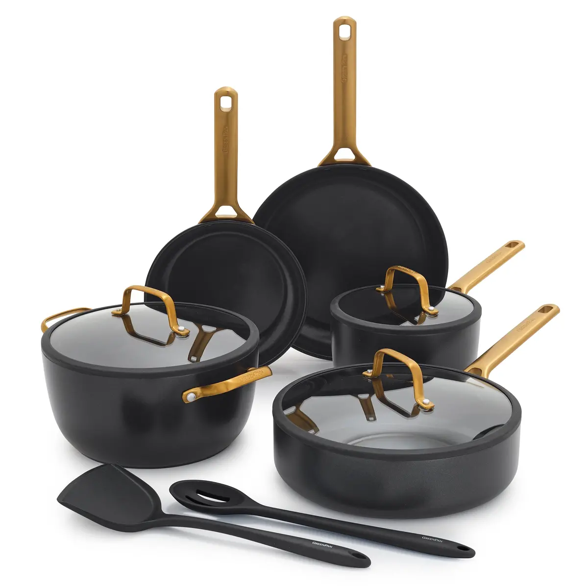 Reserve Pro Ceramic Nonstick 10-Piece Cookware Set | Black 1
