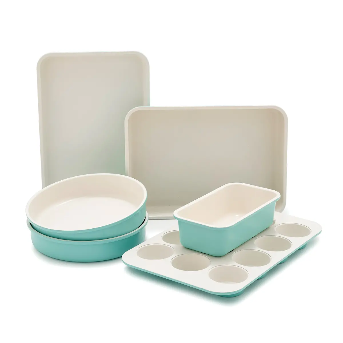 Greenlife Ceramic Nonstick 6-Piece Bakeware Set | Turquoise 1