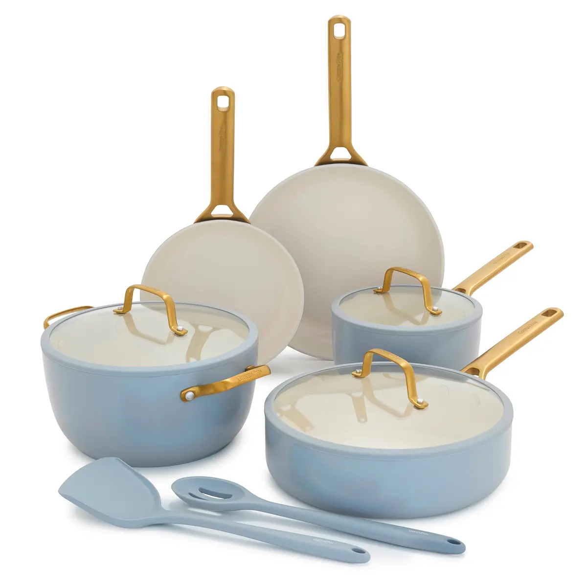 Reserve Pro Ceramic Nonstick 10-Piece Cookware Set | Glacier 1