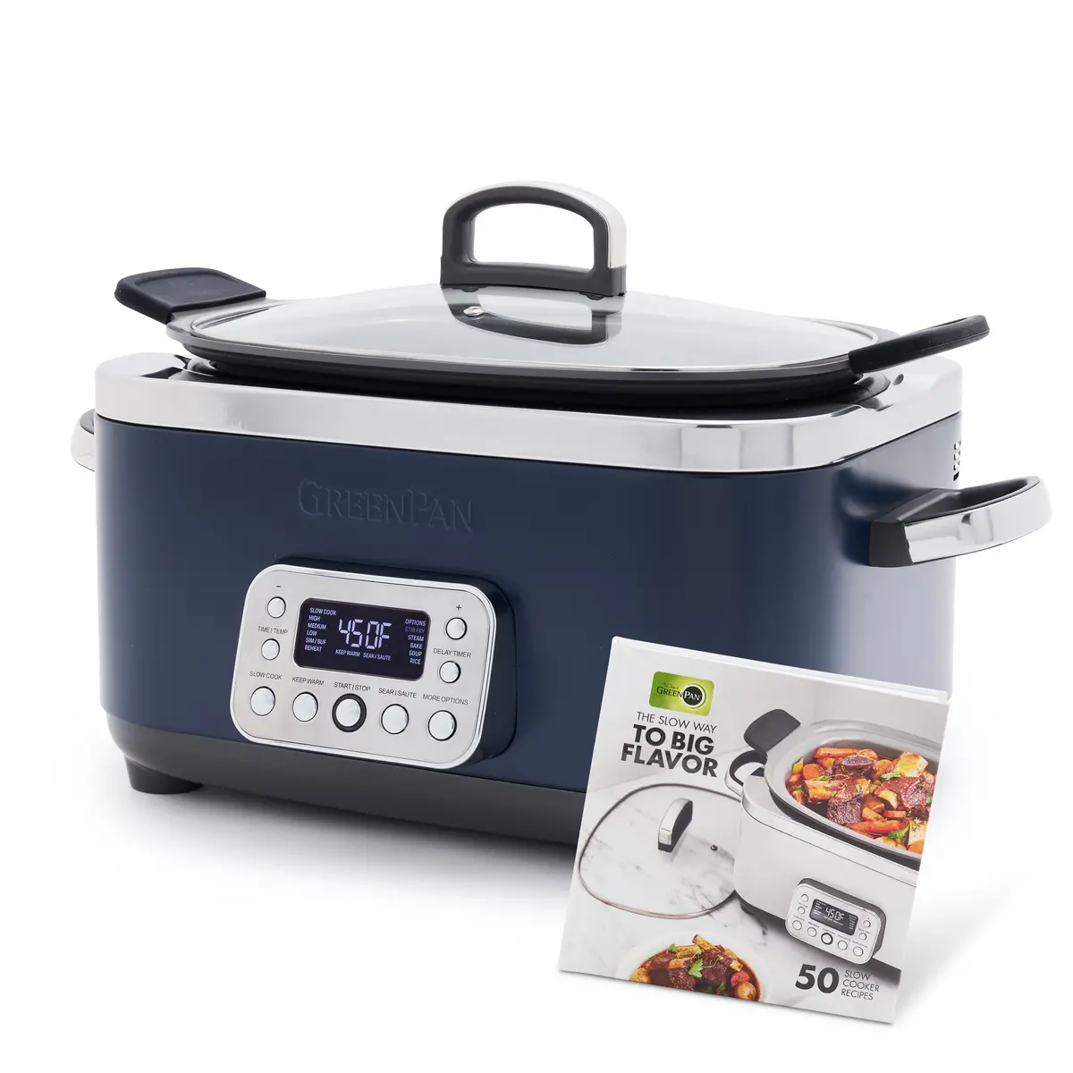 Elite 14-In-1 6-Quart Slow Cooker | Oxford Blue 1