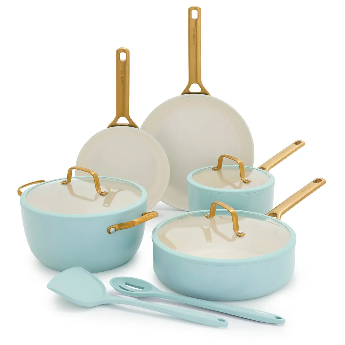 Reserve Pro Ceramic Nonstick 10-Piece Cookware Set | Seaside 1