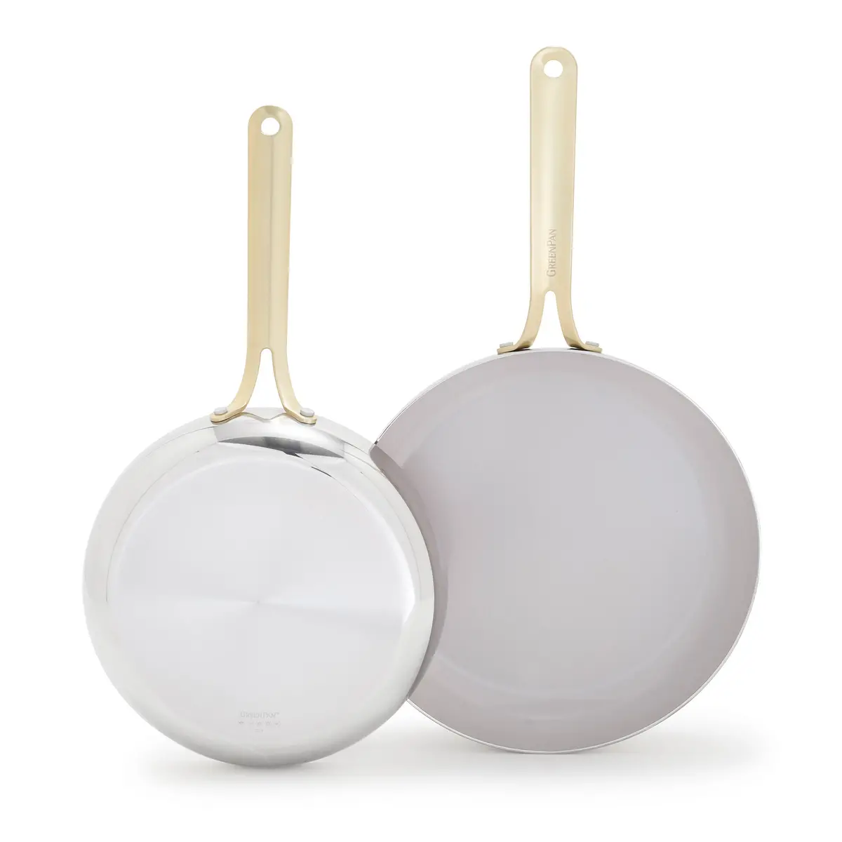 Nova Gallery Stainless Steel 10" And 12" Frypan Set 1