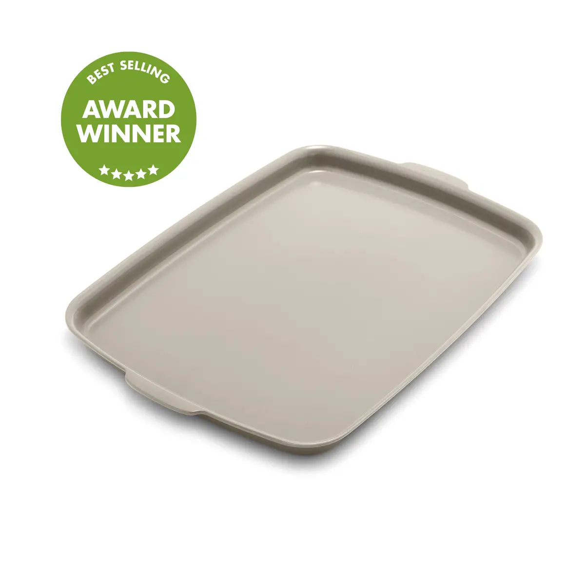 Premiere Ovenware Ceramic Nonstick 18" X 13" Half Sheet Pan | Taupe 1