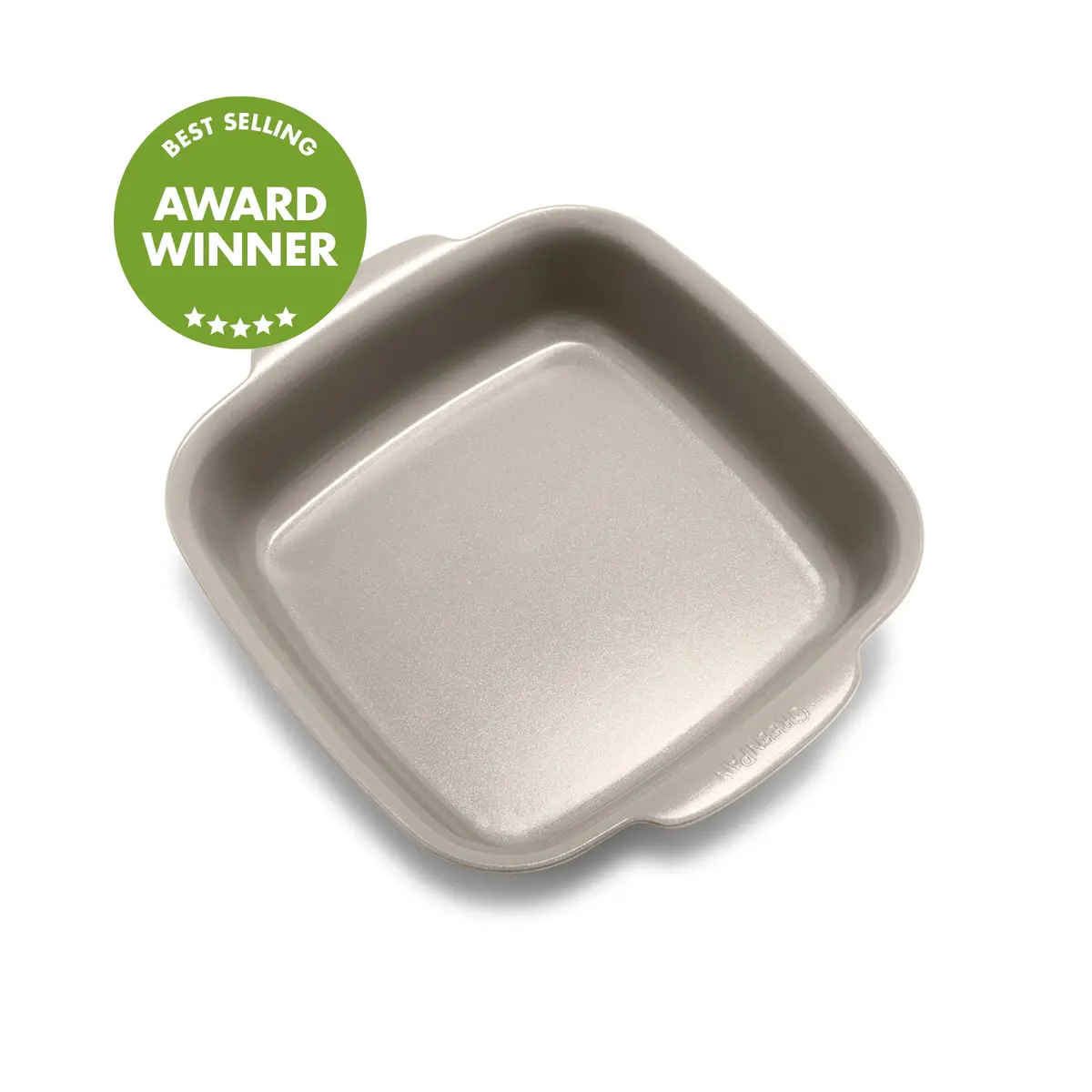Premiere Ovenware Ceramic Nonstick 8" X 8" Square Baker | Taupe 1