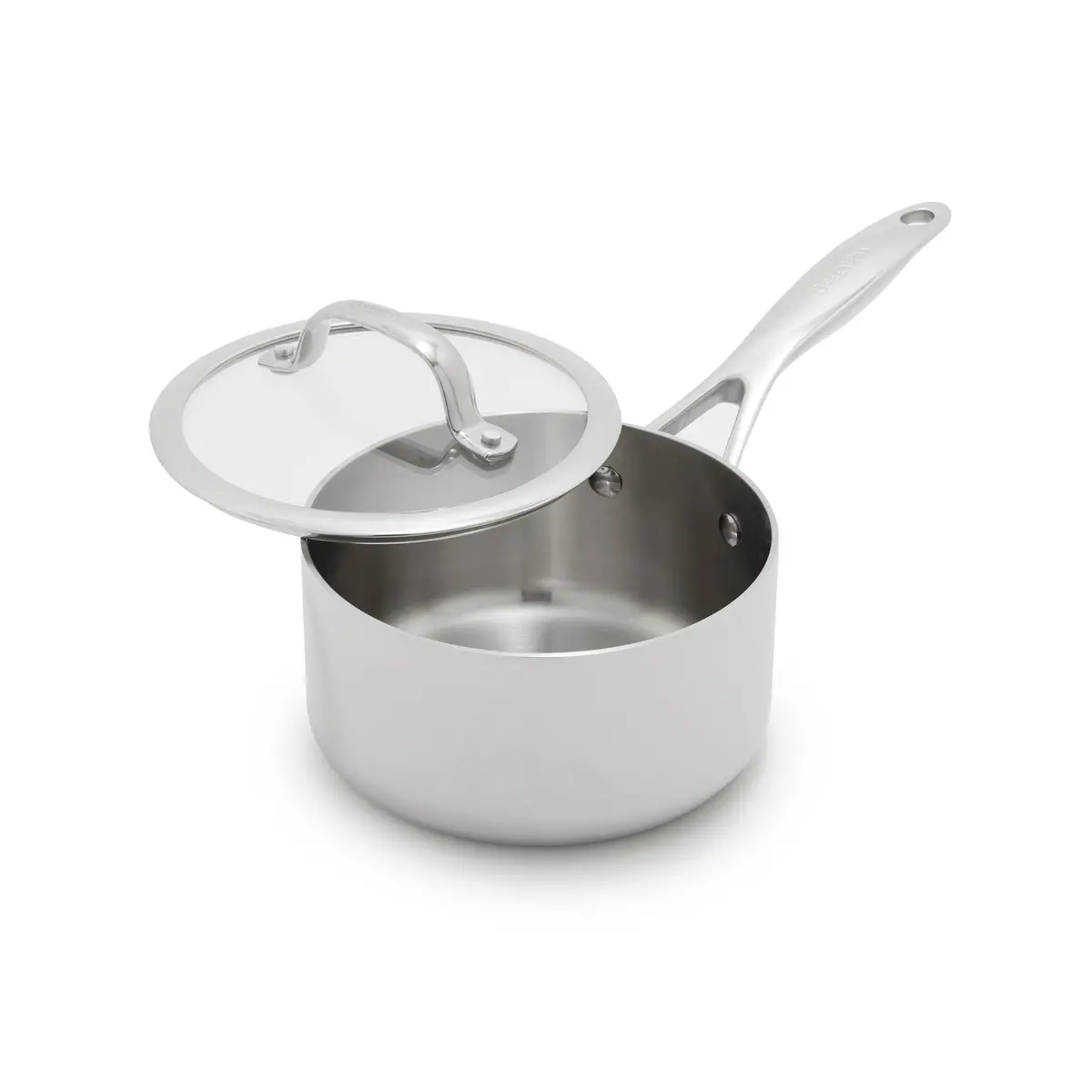 Valencia Pro Stainless Steel Uncoated 1.6-Quart Saucepan With Lid 1