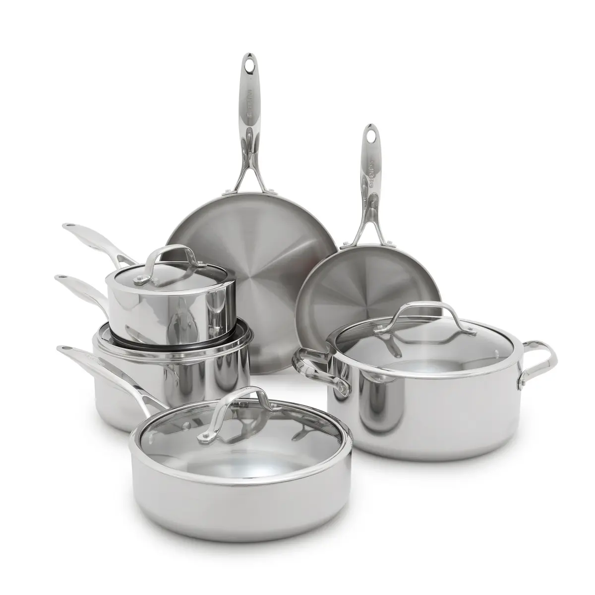 Valencia Pro Stainless Steel Uncoated 10-Piece Cookware Set 1