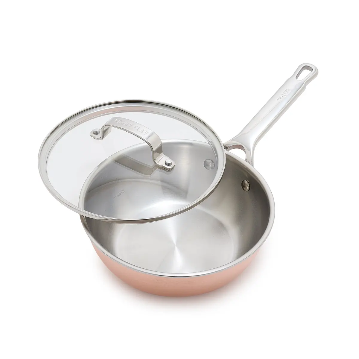 Bobby Flay By Greenpan Copper Clad 2-Quart Chef’S Pan With Lid 1