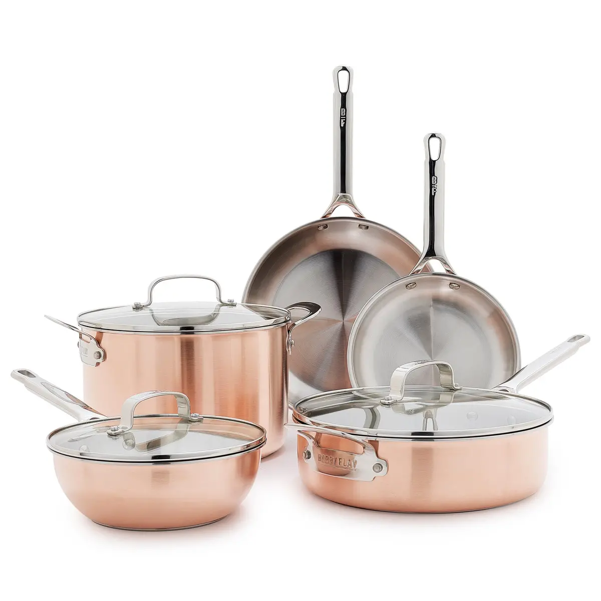Bobby Flay By Greenpan Copper Clad 8-Piece Cookware Set 1