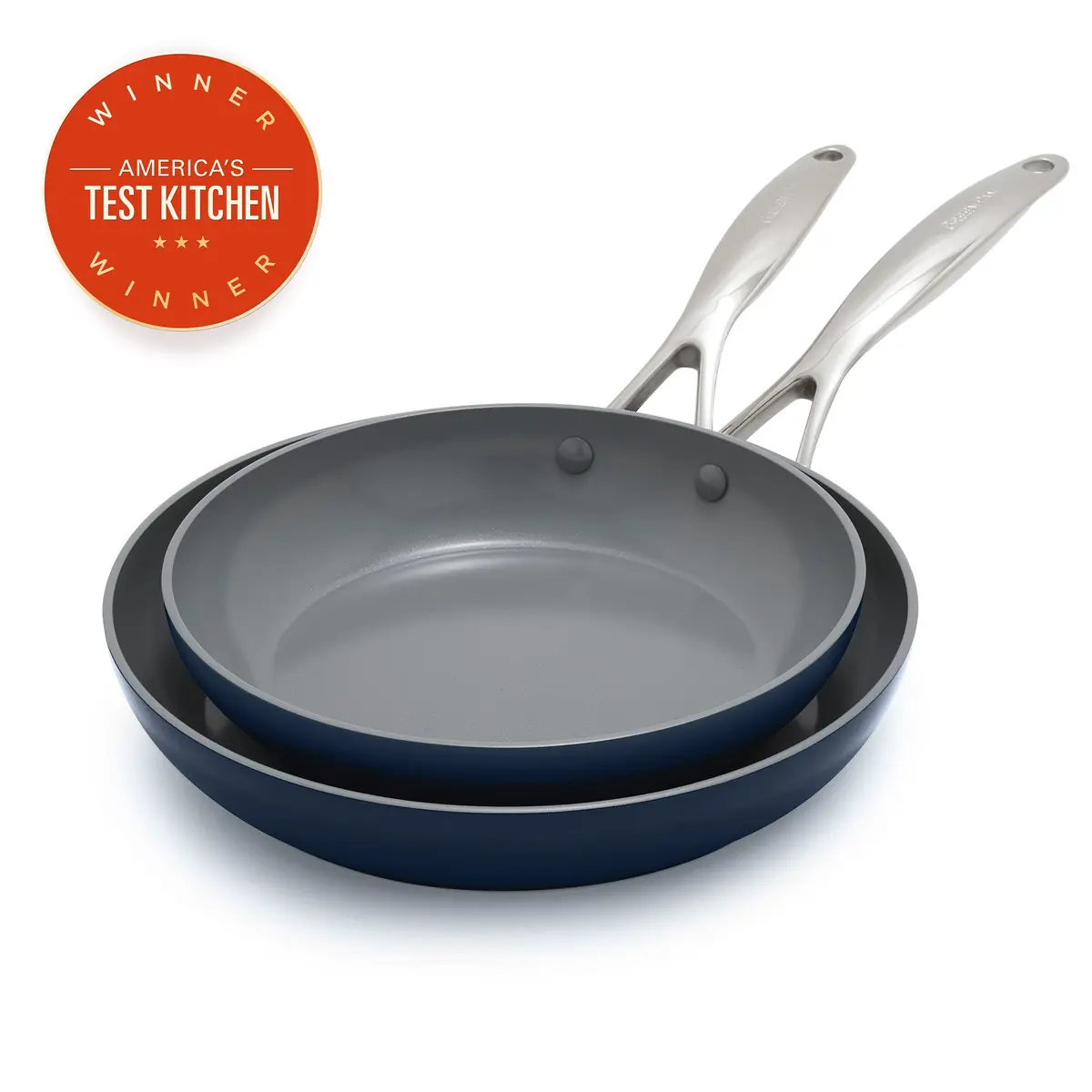 Valencia Pro Ceramic Nonstick 9.5" And 11" Frypan Set | Twilight 1
