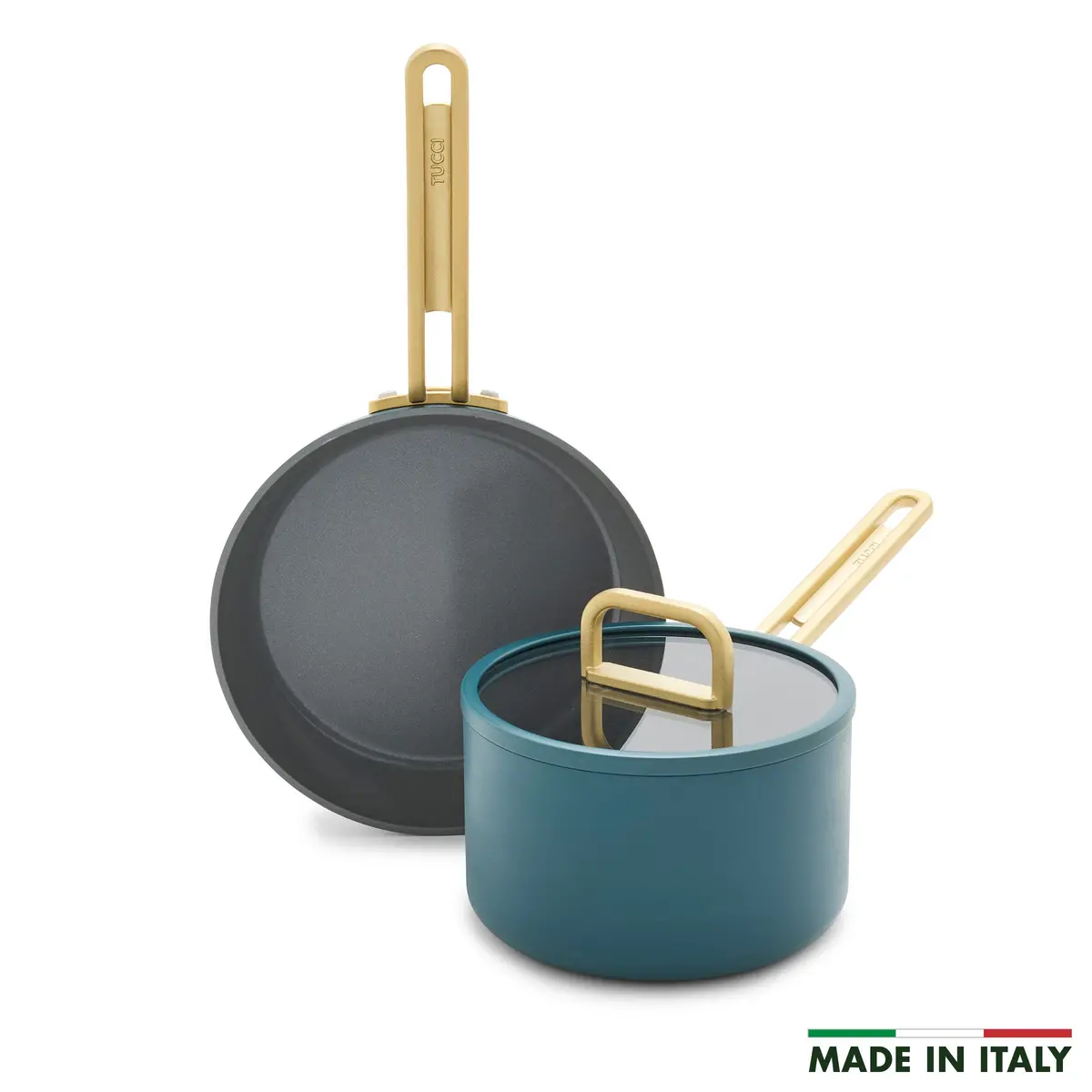 Stanley Tucci™ Ceramic Nonstick 3-Piece Mini Set | Venetian Teal 1