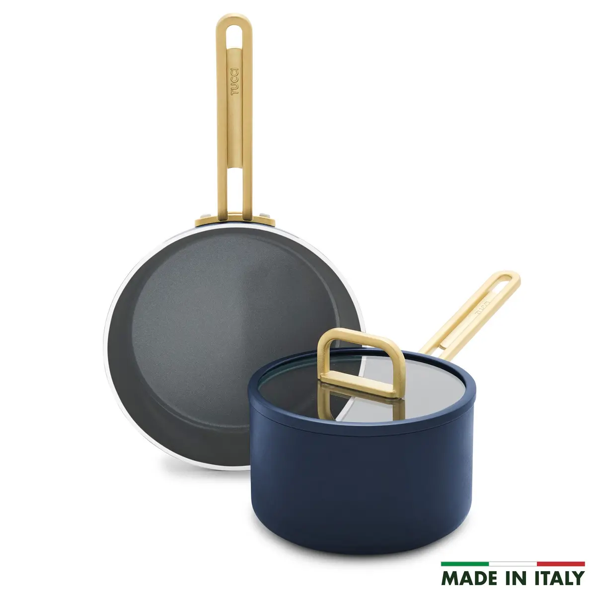 Stanley Tucci™ Ceramic Nonstick 3-Piece Mini Set | Marino Blue 1