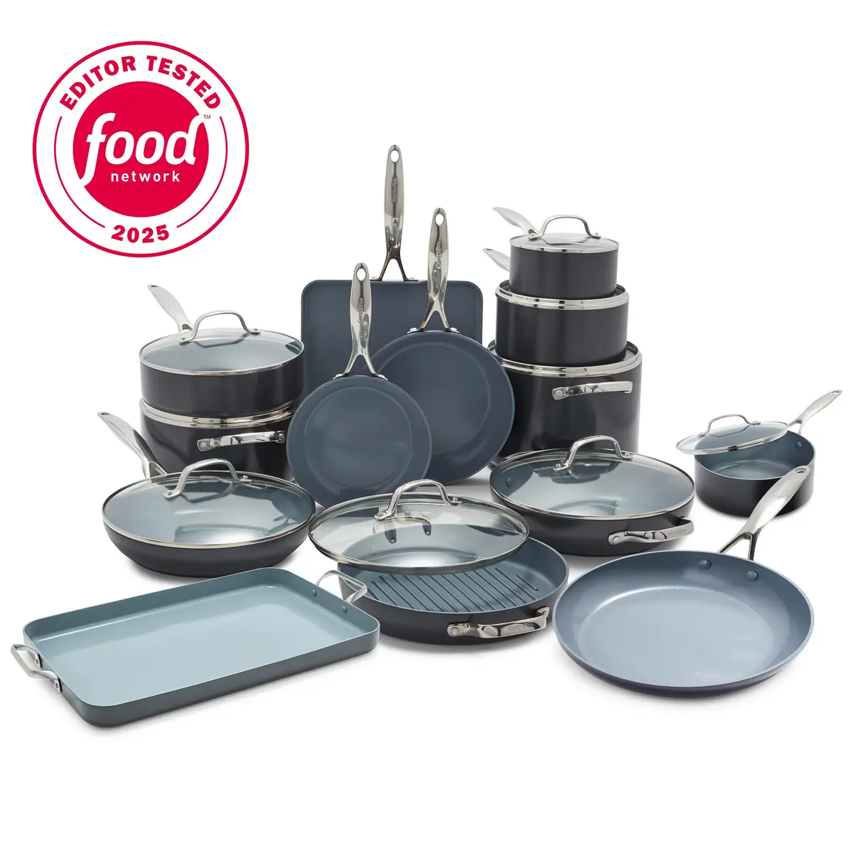 Valencia Pro Ceramic Nonstick 23-Piece Cookware Set 1