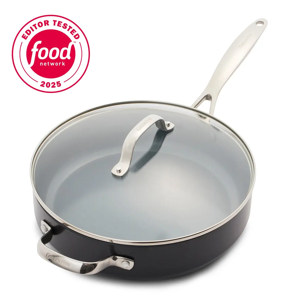 Valencia Pro Ceramic Nonstick 4.5-Quart Sauté Pan With Lid 1