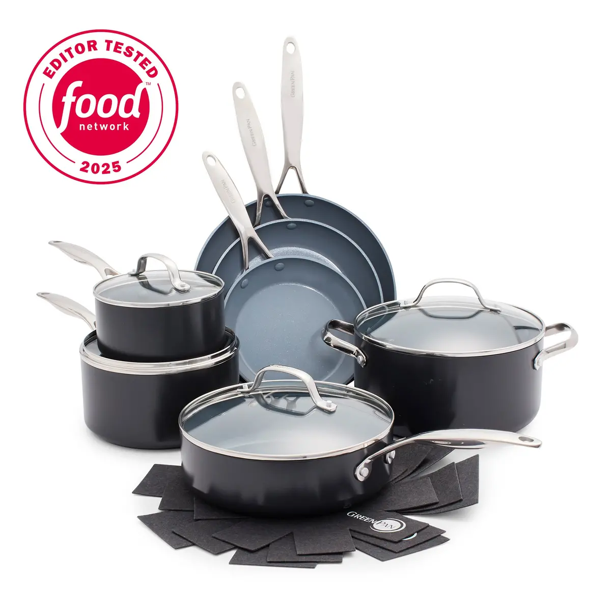 Valencia Pro Ceramic Nonstick 11-Piece Cookware Set | Gray 1