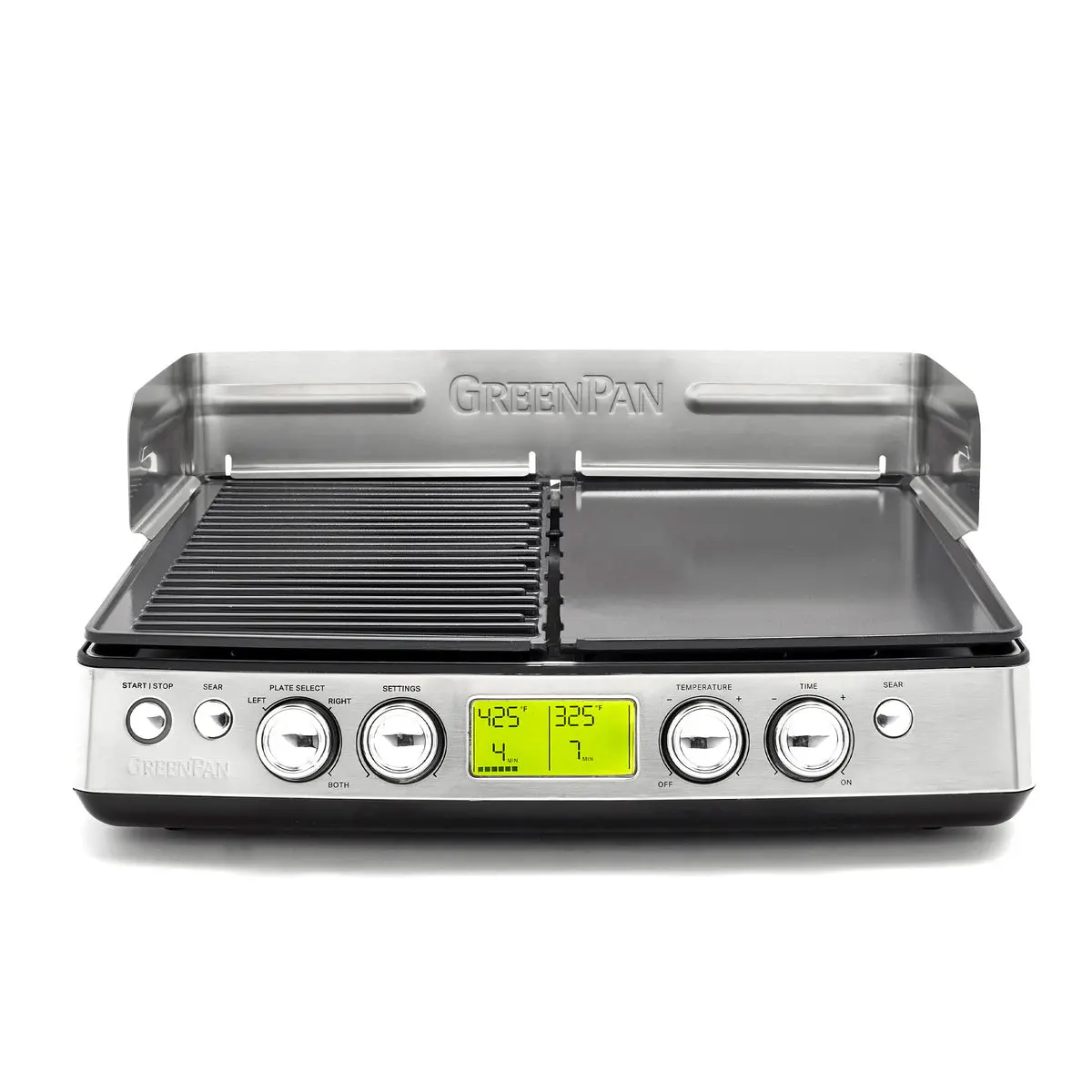 Elite Xl Smoke-Less Grill & Griddle | Premiere Stainless Steel 1