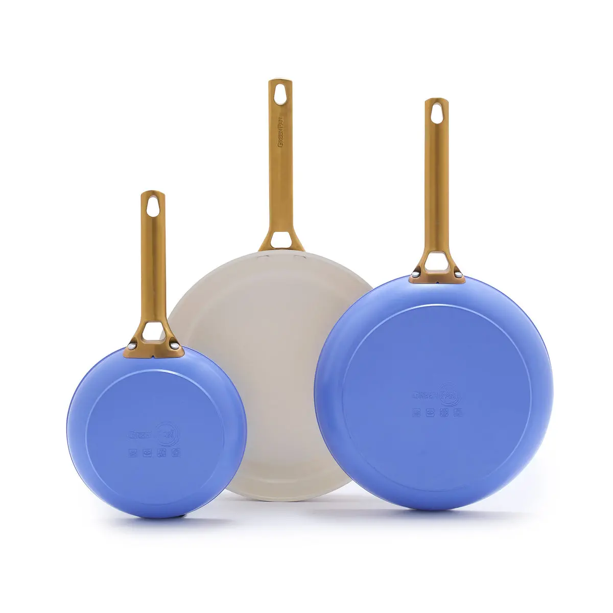 Reserve Ceramic Nonstick 8", 10" And 12" Frypan Set | Wisteria 1