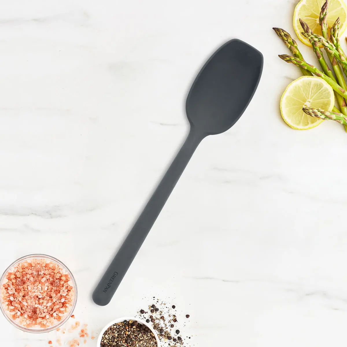 Platinum Silicone Flat Head Spoon | Gray 2