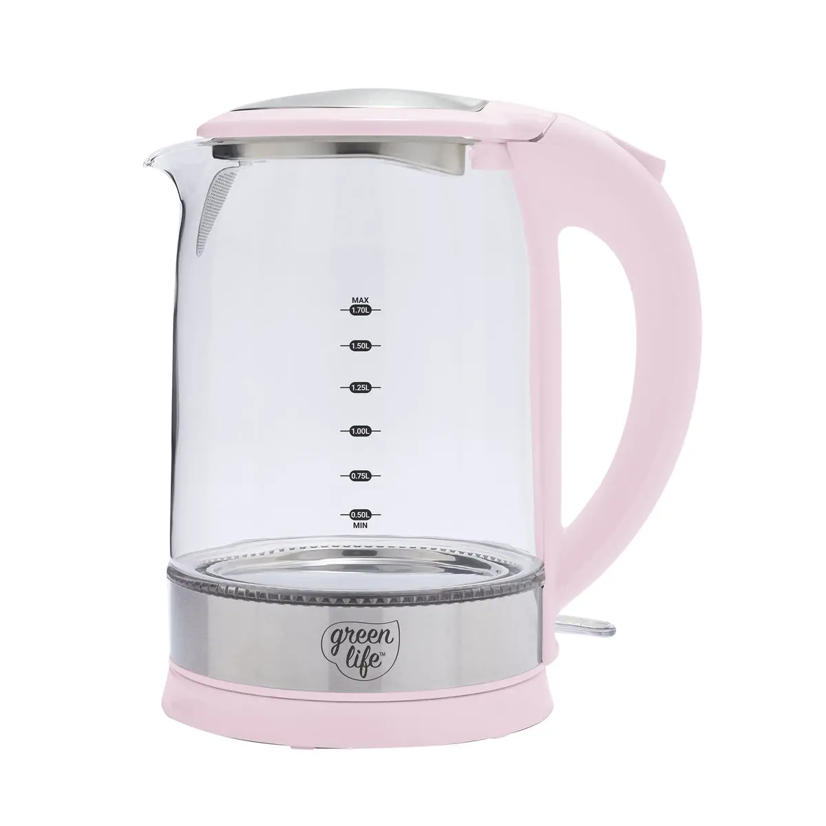 Greenlife Qwik & Ez Glass Kettle | Pink 1