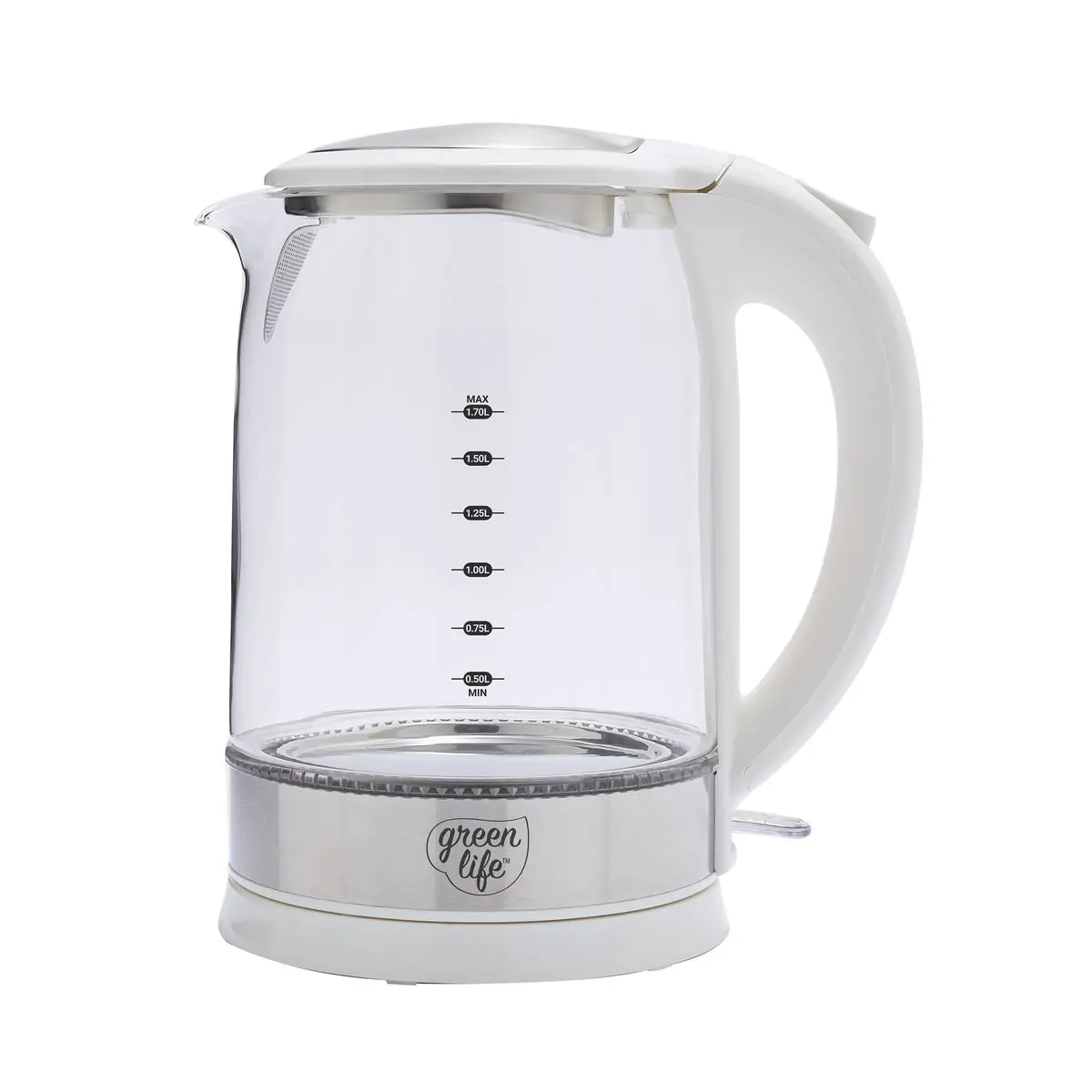 Greenlife Qwik & Ez Glass Kettle | White 1